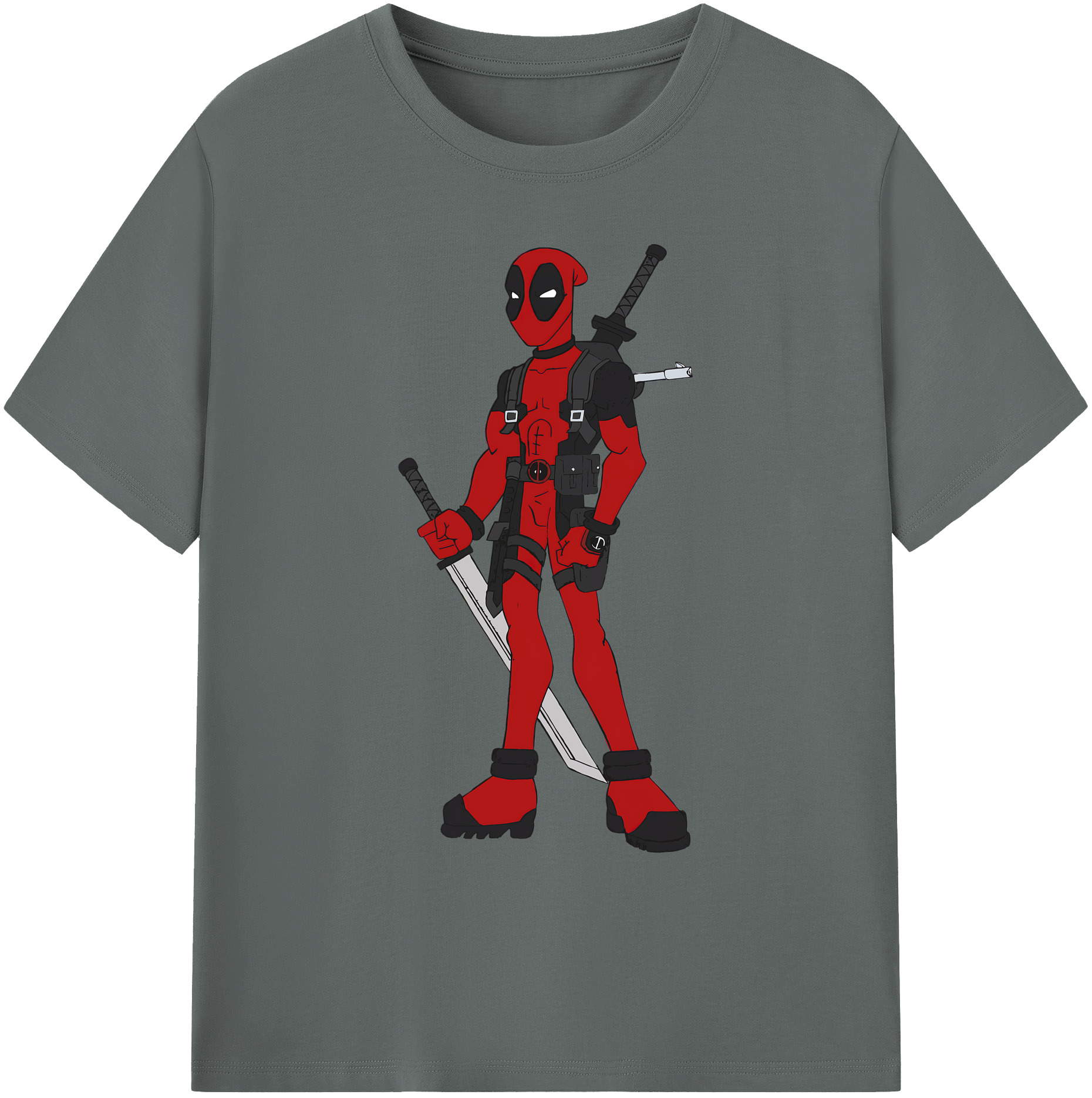（画像用） Deadpool デッドプール 綿100％ メンズ半袖Tシャツ｜肌触りやわらか＆通気性